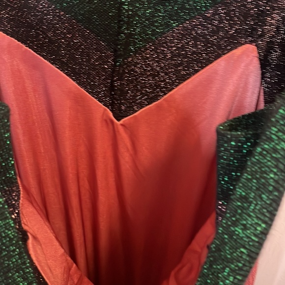 Metallic knit color blocked Maxi Dress - Picture 7 of 7